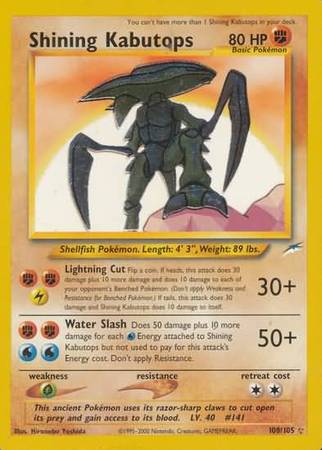 Shining Kabutops (108/105) [Neo Destiny Unlimited] | Black Swamp Games