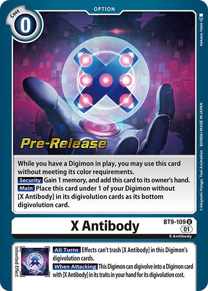 X Antibody [BT9-109] [X Record Pre-Release Promos] | Black Swamp Games