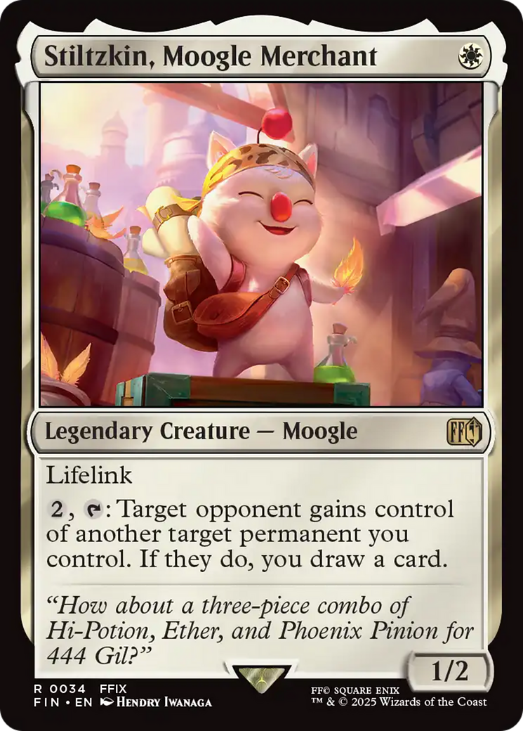Stiltzkin, Moogle Merchant [FINAL FANTASY] | Black Swamp Games