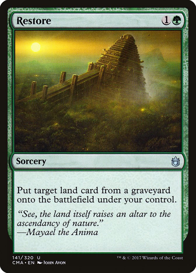 Restore [Commander Anthology] | Black Swamp Games
