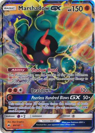 Marshadow GX (80/147) (Jumbo Card) [Sun & Moon: Burning Shadows] | Black Swamp Games