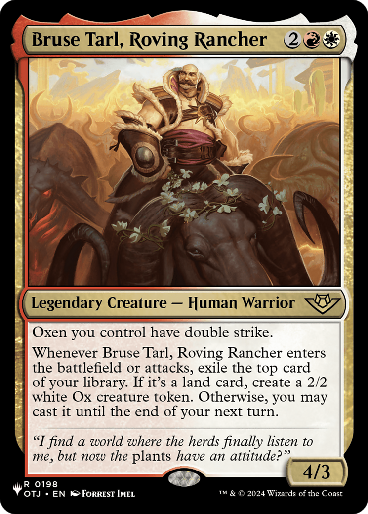 Bruse Tarl, Roving Rancher (OTJ) [The List] | Black Swamp Games