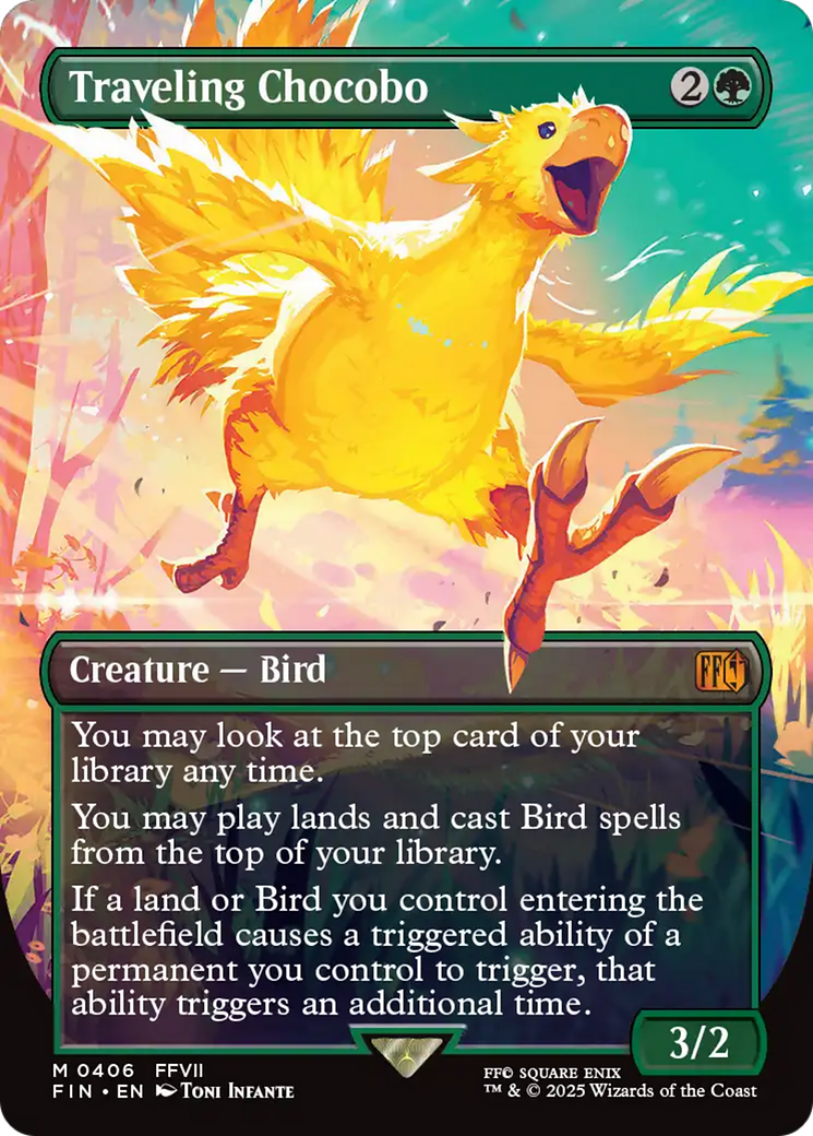 Traveling Chocobo (Borderless) [FINAL FANTASY] | Black Swamp Games