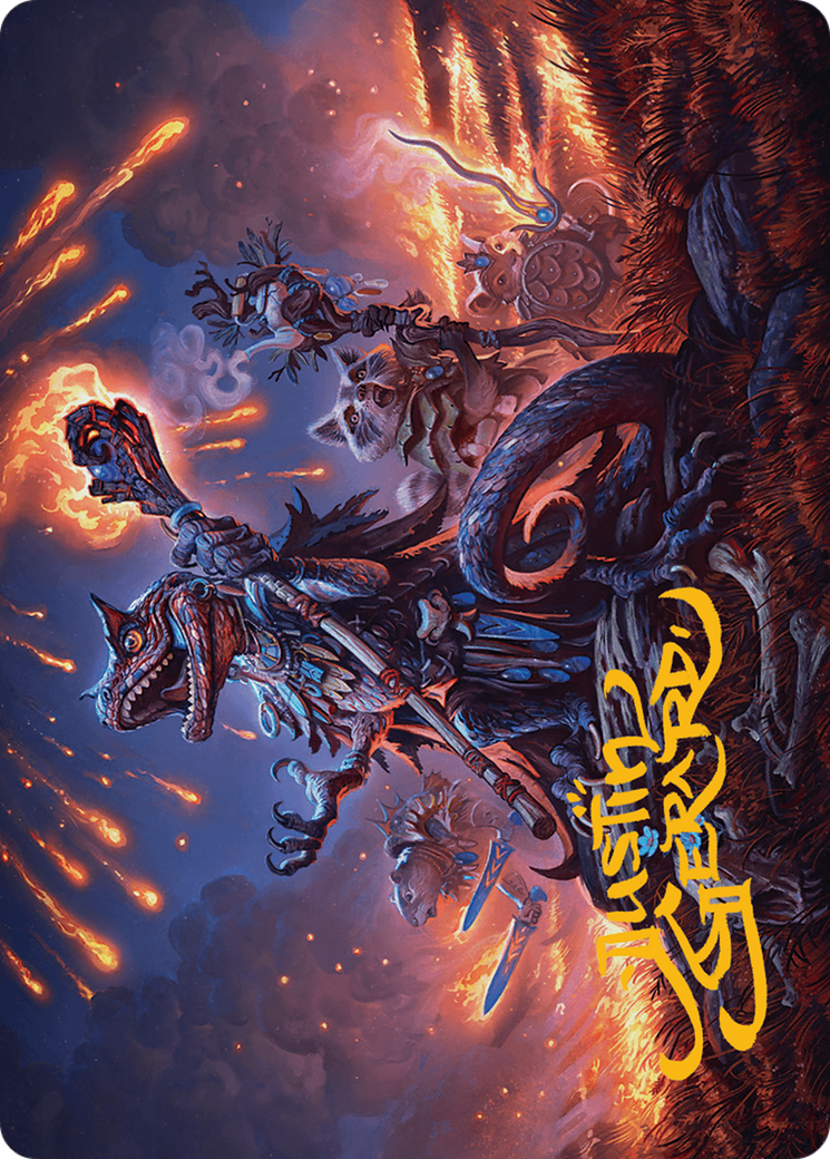 Valley Flamecaller Art Card (Gold-Stamped Signature) [Bloomburrow Art Series] | Black Swamp Games
