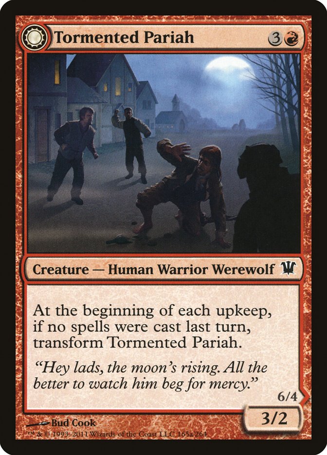 Tormented Pariah // Rampaging Werewolf [Innistrad] | Black Swamp Games