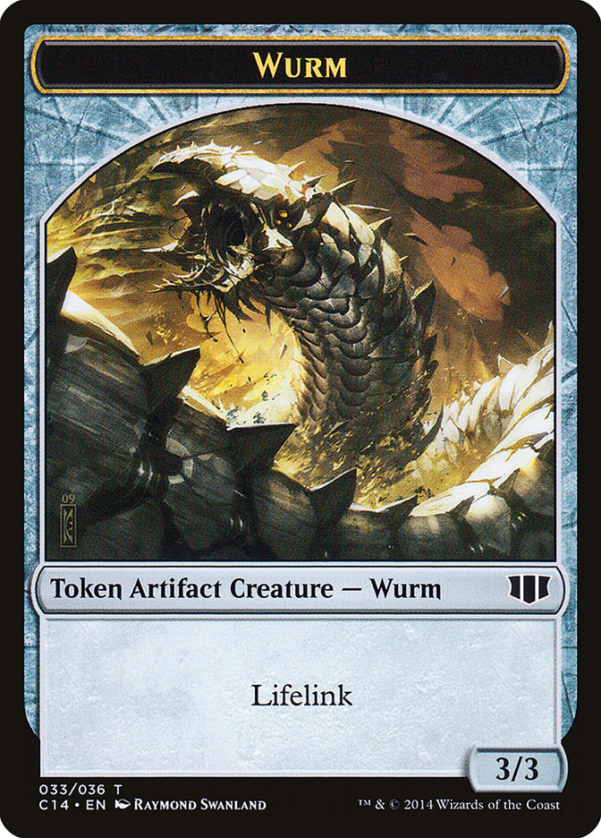 Wurm (033/036) // Goat Double-Sided Token [Commander 2014 Tokens] | Black Swamp Games