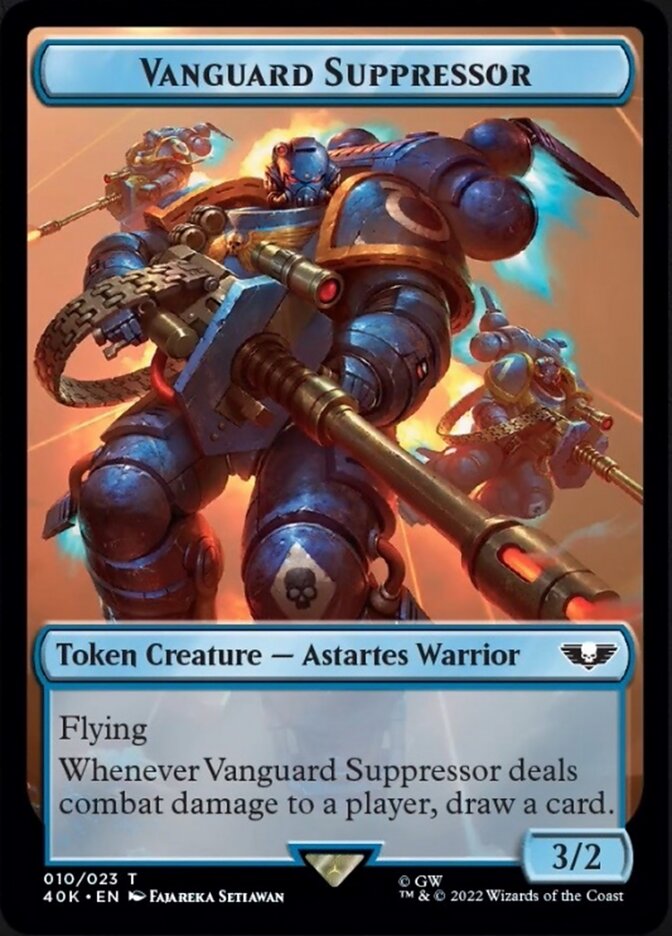 Soldier (004) // Vanguard Suppressor Double-Sided Token [Warhammer 40,000 Tokens] | Black Swamp Games