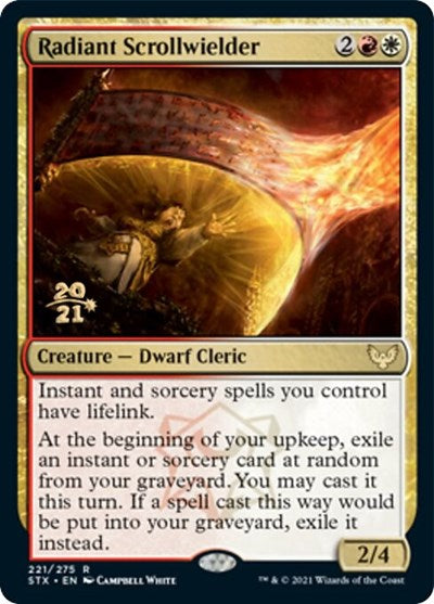 Radiant Scrollwielder [Strixhaven: School of Mages Prerelease Promos] | Black Swamp Games