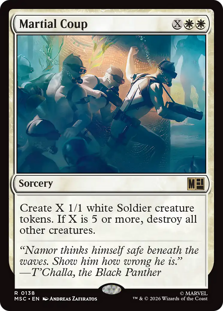 Martial Coup (Surge Foil) [Marvel Super Heroes Commander] | Black Swamp Games