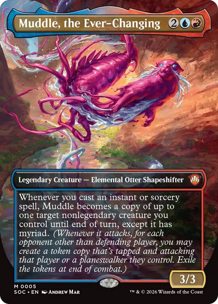 Muddle, the Ever-Changing (Borderless) [Secrets of Strixhaven Commander] | Black Swamp Games