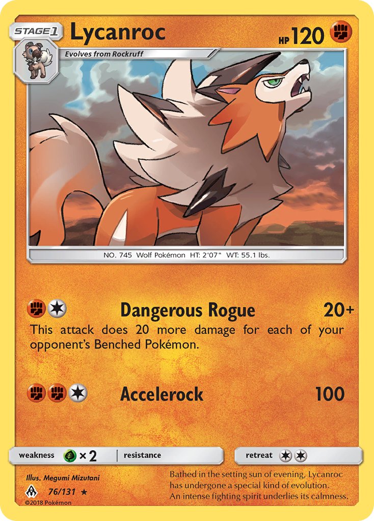 Lycanroc (76/131) (Theme Deck Exclusive) [Sun & Moon: Forbidden Light] | Black Swamp Games