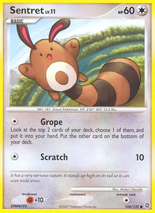 Sentret (104/132) [Diamond & Pearl: Secret Wonders] | Black Swamp Games