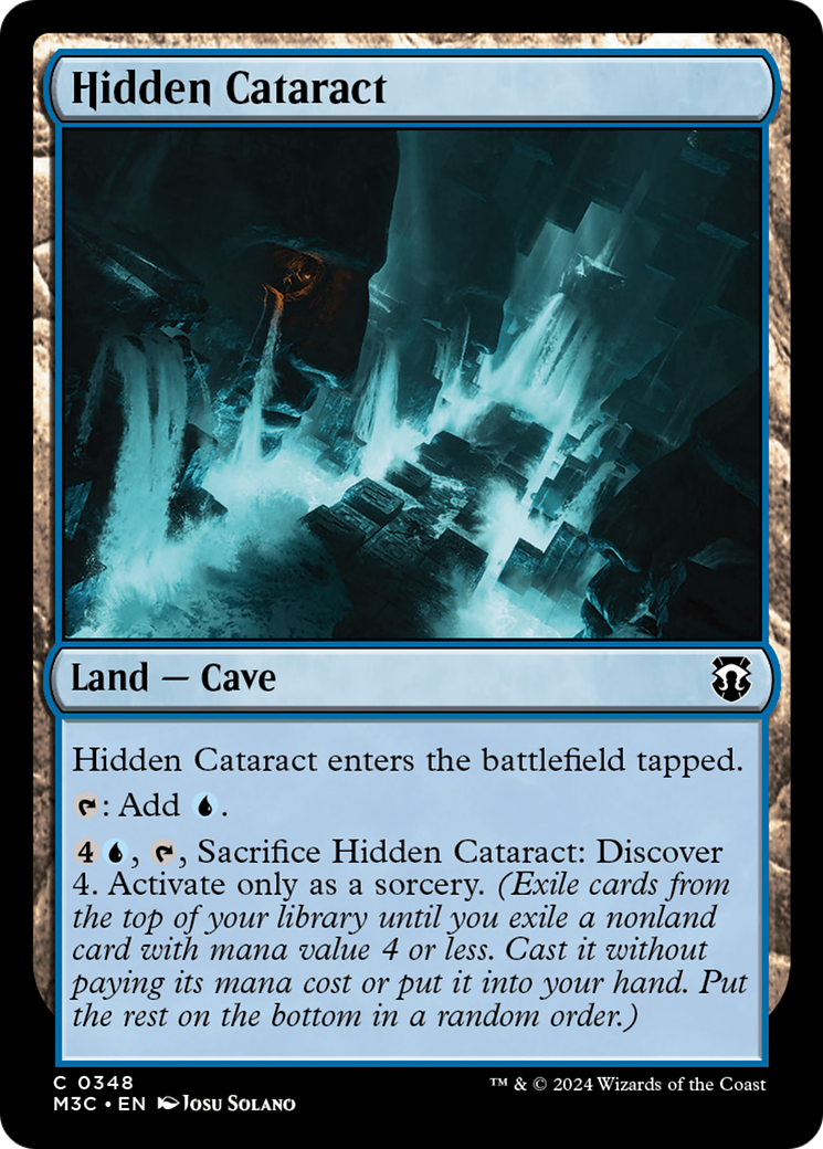 Hidden Cataract (Ripple Foil) [Modern Horizons 3 Commander] | Black Swamp Games