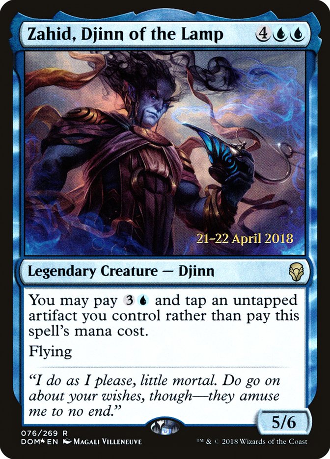 Zahid, Djinn of the Lamp [Dominaria Prerelease Promos] | Black Swamp Games