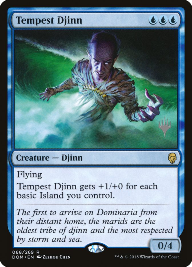 Tempest Djinn (Promo Pack) [Dominaria Promos] | Black Swamp Games