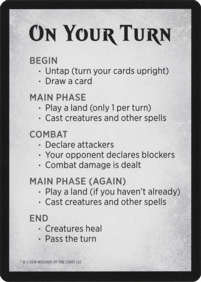 Rules Card [War of the Spark Tokens] | Black Swamp Games