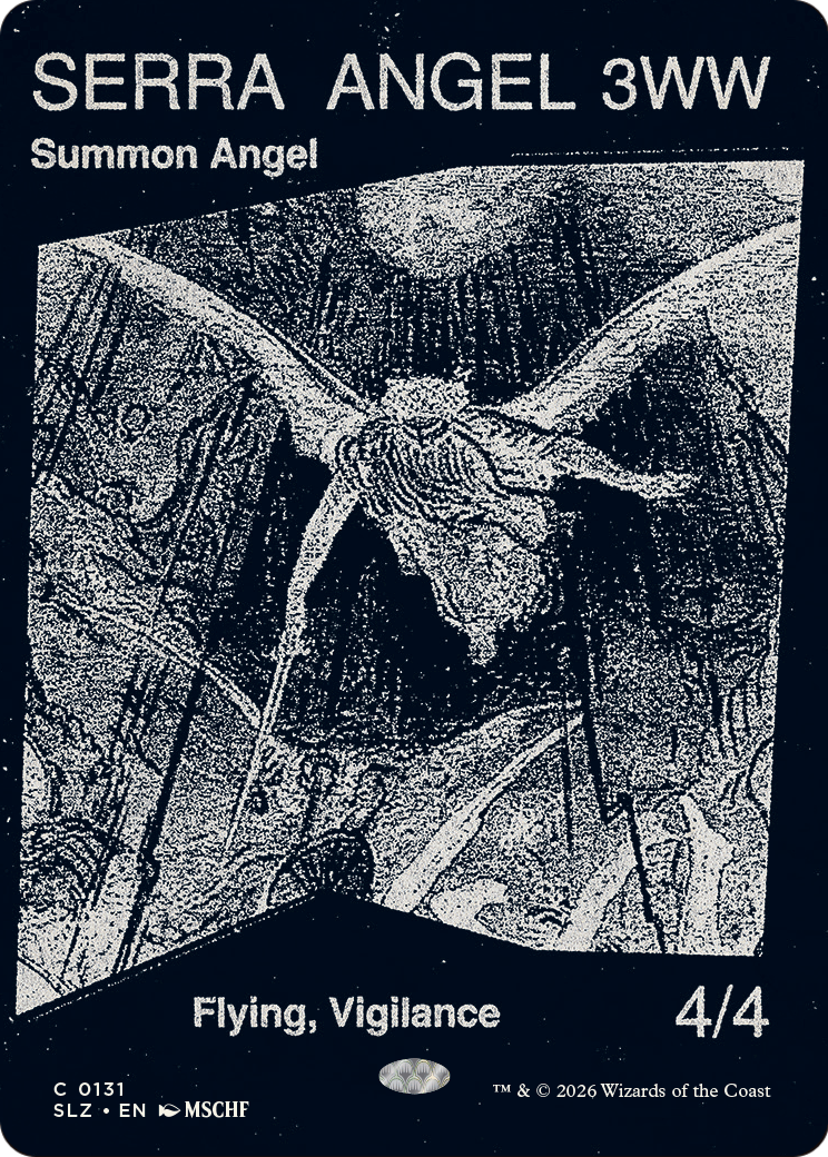 Serra Angel (0131) [Secret Lair x MSCHF: The Zeta Set] | Black Swamp Games