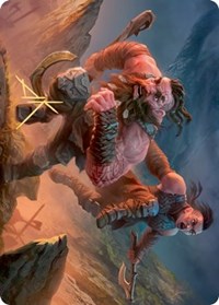 Dwarven Reinforcements Art Card (Gold-Stamped Signature) [Kaldheim Art Series] | Black Swamp Games