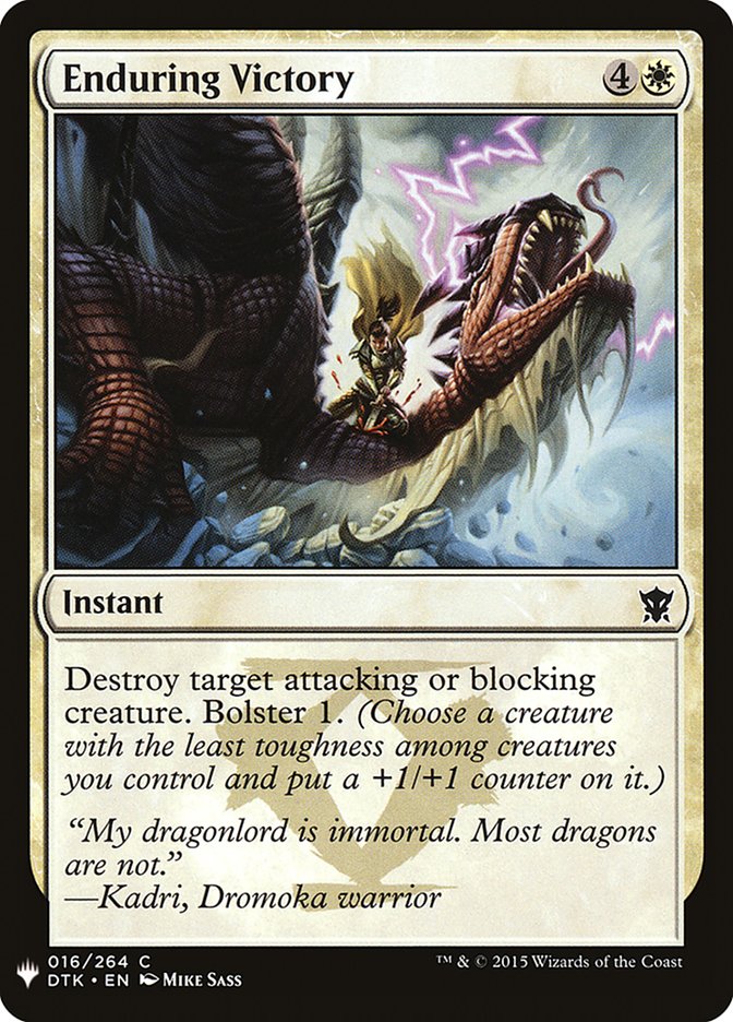 Enduring Victory [Mystery Booster] | Black Swamp Games