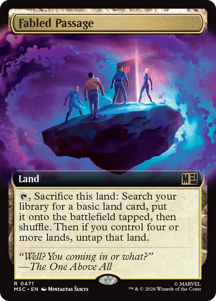 Fabled Passage (Extended Art) [Marvel Super Heroes Commander] | Black Swamp Games
