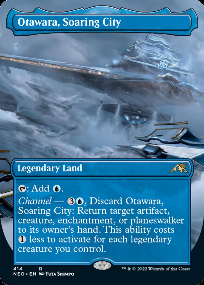 Otawara, Soaring City (Borderless Alternate Art) [Kamigawa: Neon Dynasty] | Black Swamp Games