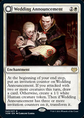 Wedding Announcement // Wedding Festivity [Innistrad: Crimson Vow] | Black Swamp Games