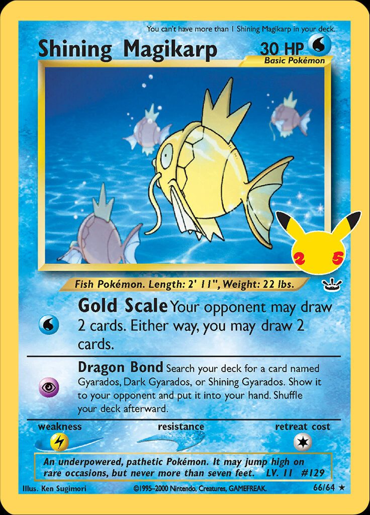 Shining Magikarp (66/64) [Celebrations: 25th Anniversary - Classic Collection] | Black Swamp Games