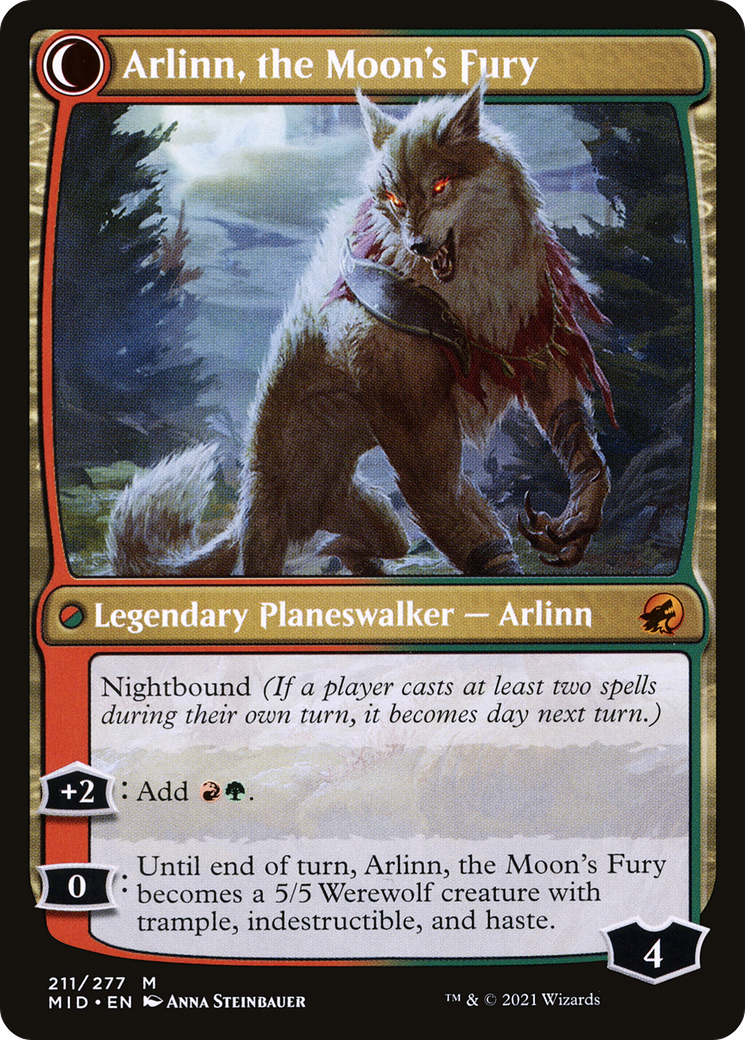 Arlinn, the Pack's Hope // Arlinn, the Moon's Fury [Secret Lair: From Cute to Brute] | Black Swamp Games