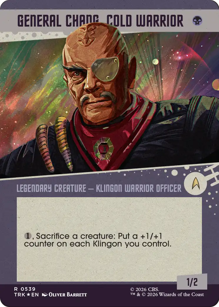 General Chang, Cold Warrior (0539) (Showcase Surge Foil) [Star Trek] | Black Swamp Games