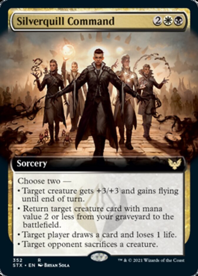 Silverquill Command (Extended Art) [Strixhaven: School of Mages] | Black Swamp Games