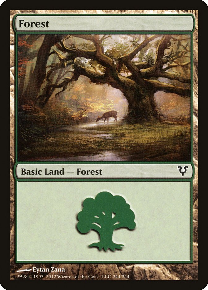 Forest (244) [Avacyn Restored] | Black Swamp Games