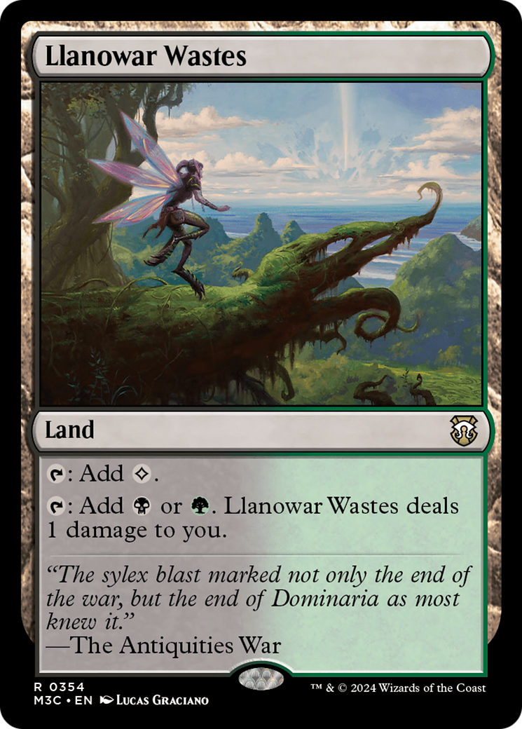 Llanowar Wastes (Ripple Foil) [Modern Horizons 3 Commander] | Black Swamp Games