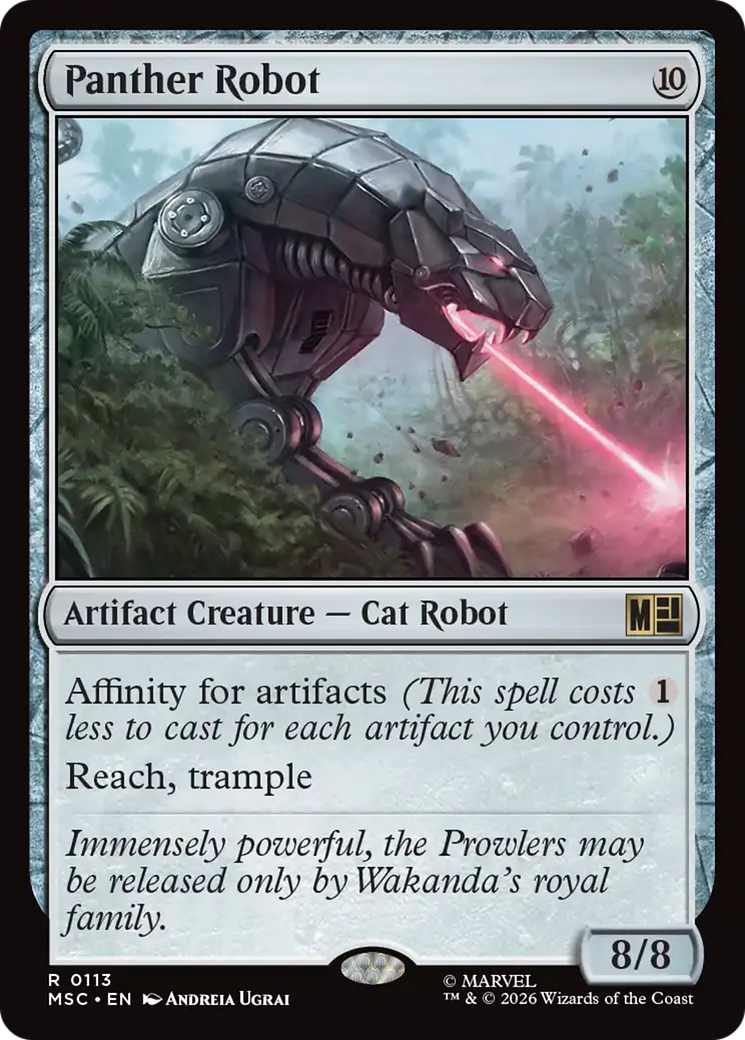 Panther Robot (Surge Foil) [Marvel Super Heroes Commander] | Black Swamp Games