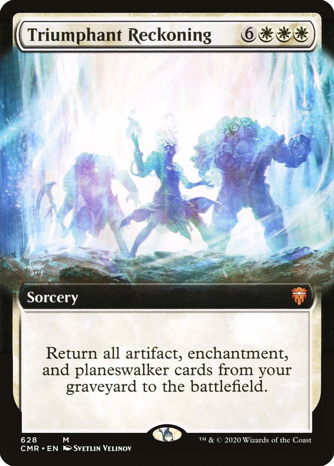 Triumphant Reckoning (Extended Art) [Commander Legends] | Black Swamp Games