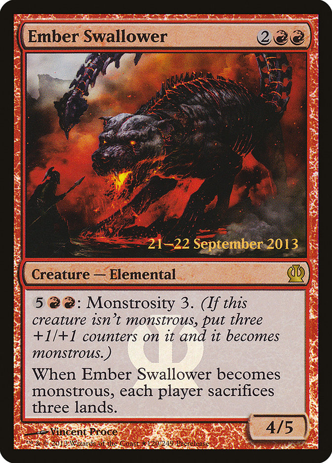Ember Swallower [Theros Prerelease Promos] | Black Swamp Games