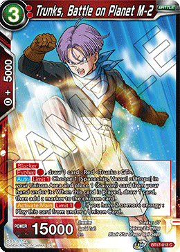 Trunks, Battle on Planet M-2 (BT17-013) [Ultimate Squad] | Black Swamp Games