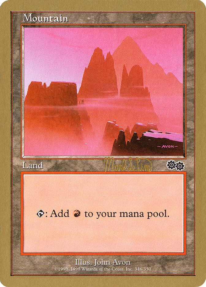 Mountain (mlp346b) (Mark Le Pine) [World Championship Decks 1999] | Black Swamp Games