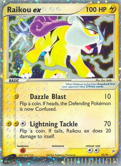 Raikou ex (92/95) [EX: Team Magma vs Team Aqua] | Black Swamp Games
