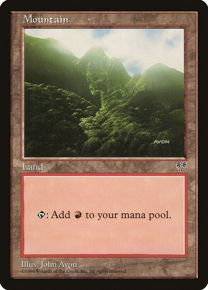 Mountain (Green Signature) [Mirage] | Black Swamp Games