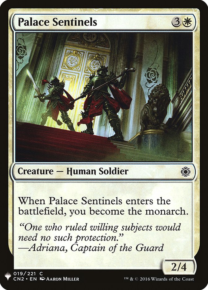 Palace Sentinels [Mystery Booster] | Black Swamp Games