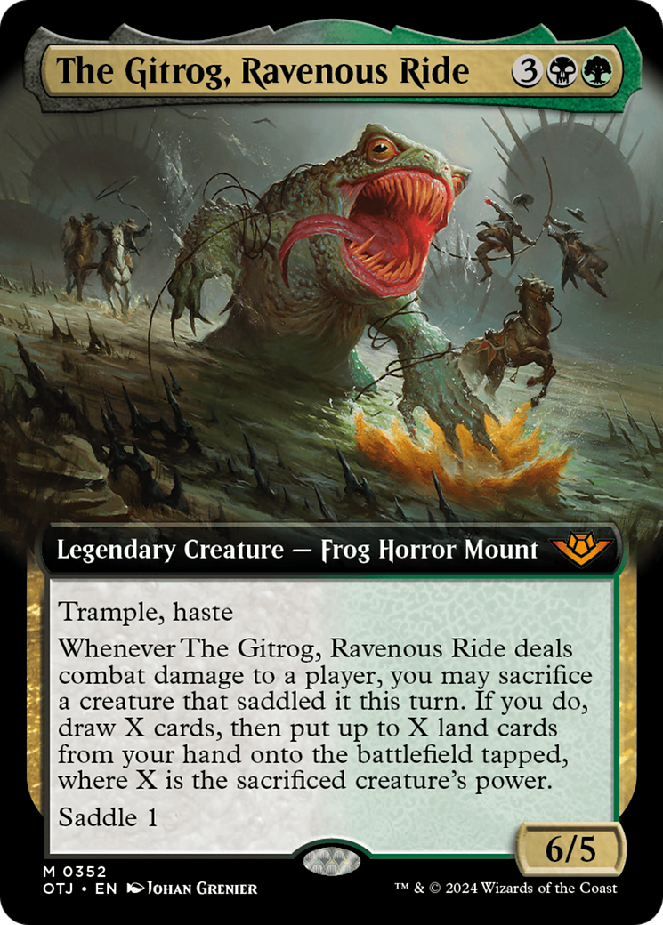 The Gitrog, Ravenous Ride (Extended Art) [Outlaws of Thunder Junction] | Black Swamp Games