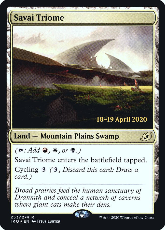 Savai Triome [Ikoria: Lair of Behemoths Prerelease Promos] | Black Swamp Games