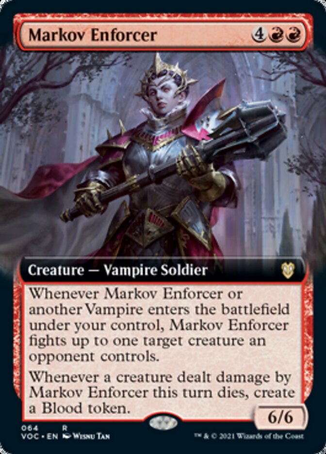 Markov Enforcer (Extended Art) [Innistrad: Crimson Vow Commander] | Black Swamp Games