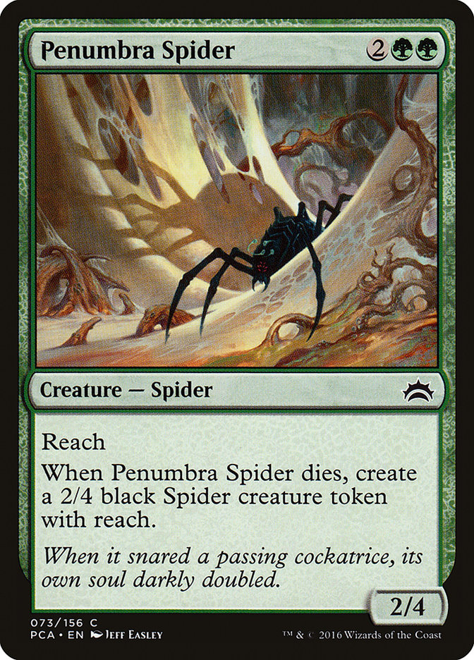 Penumbra Spider [Planechase Anthology] | Black Swamp Games