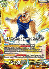 Vegeta // SS Vegeta, Fighting Instincts (Starter Deck Exclusive) (SD22-01) [Power Absorbed] | Black Swamp Games
