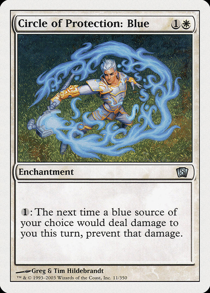 Circle of Protection: Blue [Eighth Edition] | Black Swamp Games