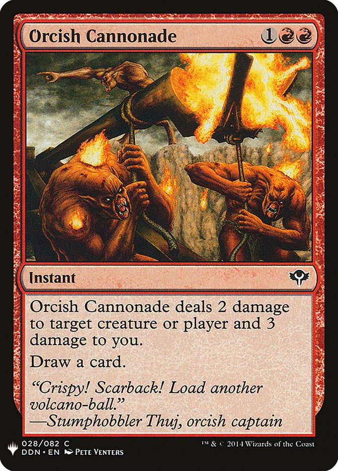 Orcish Cannonade [Mystery Booster] | Black Swamp Games
