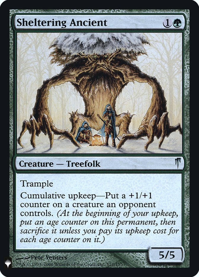 Sheltering Ancient [Mystery Booster] | Black Swamp Games