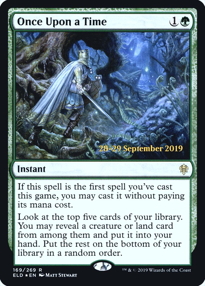 Once Upon a Time [Throne of Eldraine Prerelease Promos] | Black Swamp Games