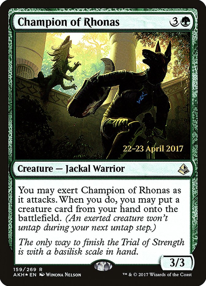 Champion of Rhonas [Amonkhet Prerelease Promos] | Black Swamp Games